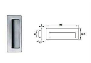 Tay nắm âm Hafele 902.01.530