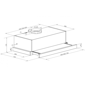 Máy hút mùi âm tủ Maadela MH-60RS - 10 Máy hút mùi âm tủ Maadela MH-60RS - 9