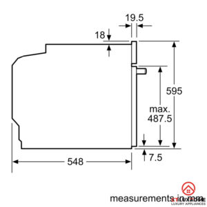 LÒ NƯỚNG ÂM TỦ BOSCH HBG675BB1 SERIE 8 71L NHIỆT PHÂN - 32