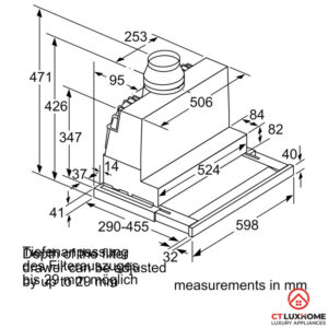 MÁY HÚT MÙI BOSCH DFS067J50B SERIE 8 NGANG 60CM - 17