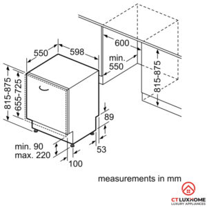 MÁY RỬA BÁT BOSCH ÂM TỦ SERIE 4 SGV4HCX48E 14 BỘ - 26 MÁY RỬA BÁT BOSCH ÂM TỦ SERIE 4 SGV4HCX48E 14 BỘ - 25
