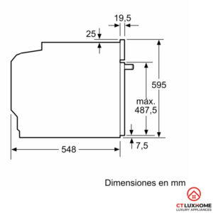 LÒ NƯỚNG ÂM TỦ BOSCH HRA512ES0 SERIE 4 71L MẶT INOX - 25 LÒ NƯỚNG ÂM TỦ BOSCH HRA512ES0 SERIE 4 71L MẶT INOX - 24