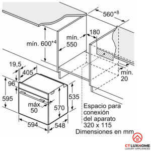 LÒ NƯỚNG ÂM TỦ BOSCH HRA512ES0 SERIE 4 71L MẶT INOX - 23 LÒ NƯỚNG ÂM TỦ BOSCH HRA512ES0 SERIE 4 71L MẶT INOX - 22