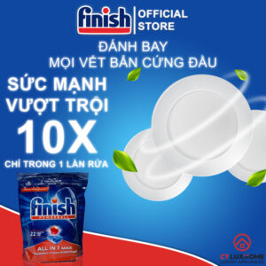 VIÊN RỬA BÁT FINISH ALL IN ONE MAX 22 VIÊN CHÍNH HÃNG - 10 VIÊN RỬA BÁT FINISH ALL IN ONE MAX 22 VIÊN CHÍNH HÃNG - 9