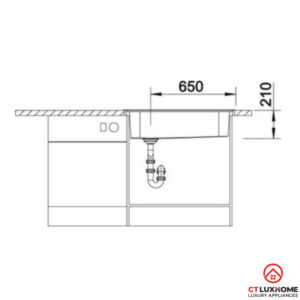 CHẬU RỬA CHÉN BÁT BLANCO PLENTA 9 - 15