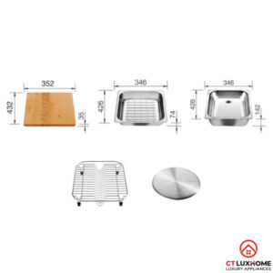 CHẬU RỬA CHÉN BÁT BLANCO PLENTA 9 - 17