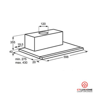 MÁY HÚT MÙI ÂM TỦ ELECTROLUX EFP6520X NGANG 60CM - 7 MÁY HÚT MÙI ÂM TỦ ELECTROLUX EFP6520X NGANG 60CM - 6