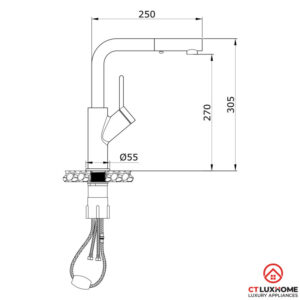 VÒI RỬA CHÉN BÁT RÚT DÂY KONOX ARTAN - 34 VÒI RỬA CHÉN BÁT RÚT DÂY KONOX ARTAN - 33