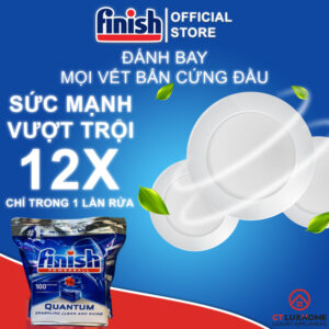 VIÊN RỬA CHÉN FINISH QUANTUM 100 VIÊN CHÍNH HÃNG - 6