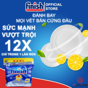 VIÊN RỬA CHÉN BÁT FINISH QUANTUM MAX 36 VIÊN HƯƠNG CHANH CHÍNH HÃNG - 7 VIÊN RỬA CHÉN BÁT FINISH QUANTUM MAX 36 VIÊN HƯƠNG CHANH CHÍNH HÃNG - 6