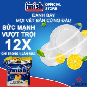 VIÊN RỬA CHÉN BÁT FINISH QUANTUM 60 VIÊN HƯƠNG CHANH CHÍNH HÃNG - 6 VIÊN RỬA CHÉN BÁT FINISH QUANTUM 60 VIÊN HƯƠNG CHANH CHÍNH HÃNG - 5