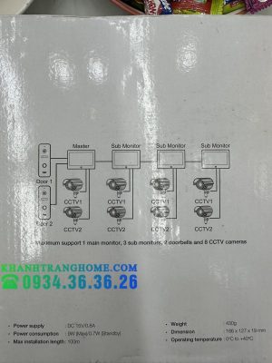 Màn Hình Cửa SVM-770HD Hafele 959.23.097 - 22 Màn Hình Cửa SVM-770HD Hafele 959.23.097 - 21