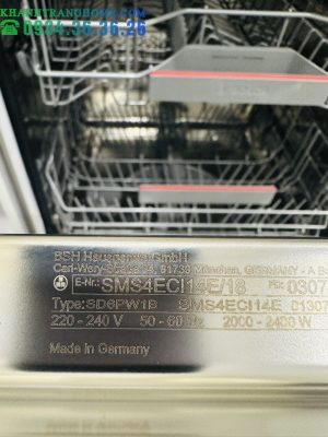 MÁY RỬA BÁT BOSCH ĐỘC LẬP SMS4ECI14E SERIE 4 SẤY HÉ CỬA - 67