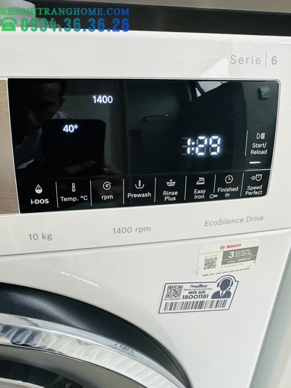 MÁY GIẶT BOSCH SERIE 6 WGG254A0SG I-DOS 10KG 1400RPM - 140