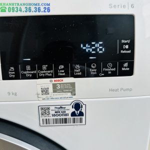 MÁY SẤY BOSCH WQG24200SG SERIE 6 SẤY HEATPUMP 9KG - 43 MÁY SẤY BOSCH WQG24200SG SERIE 6 SẤY HEATPUMP 9KG - 42