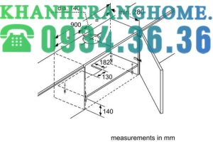 MÁY HÚT MÙI ÂM TỦ BOSCH DFT93AC50 SERIE 4 NGANG 90CM - 28