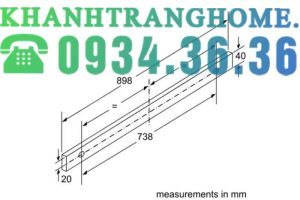 MÁY HÚT MÙI ÂM TỦ BOSCH DFT93AC50 SERIE 4 NGANG 90CM - 30