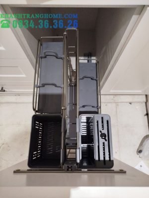 Rổ kéo để chai lọ OMERO MULTI Hafele 350mm 595.00.804 - 19 Rổ kéo để chai lọ OMERO MULTI Hafele 350mm 595.00.804 - 18