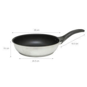 CHẢO INOX KAFF KF-FR26304 - 7 CHẢO INOX KAFF KF-FR26304