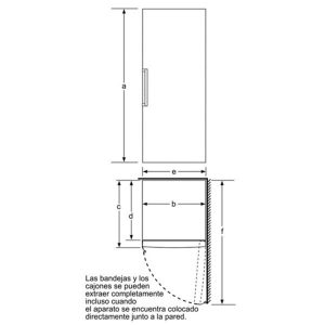 TỦ LẠNH 1 CÁNH MÀU INOX BOSCH KSV36VI30