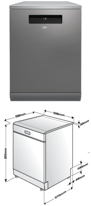 Máy rửa chén bát độc lập Beko DEN48520XAD - 30