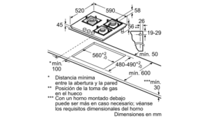 Bếp gas Bosch PPC6A6B20 series 6 - 52
