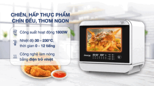 LÒ CHIÊN KHÔNG DẦU HƠI NƯỚC 18 LÍT DREAMER DKA SAF118W - 13