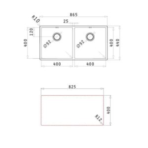 Chậu rửa bát inox BOSCH ASTRIS 2B - 4 Chậu rửa bát inox BOSCH ASTRIS 2B - 3