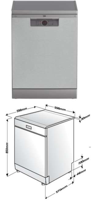 Máy rửa bát Beko BDFN26560XC - 21