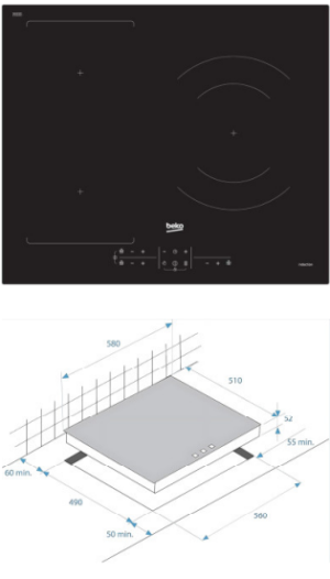Bếp từ BEKO HII 63200 FHT - 4 Bếp từ BEKO HII 63200 FHT - 3