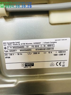 MÁY GIẶT SẤY QUẦN ÁO BOSCH TGB WNA254U0SG 10KG 6KG - SERIE 6 - 97 MÁY GIẶT SẤY QUẦN ÁO BOSCH TGB WNA254U0SG 10KG 6KG - SERIE 6 - 96