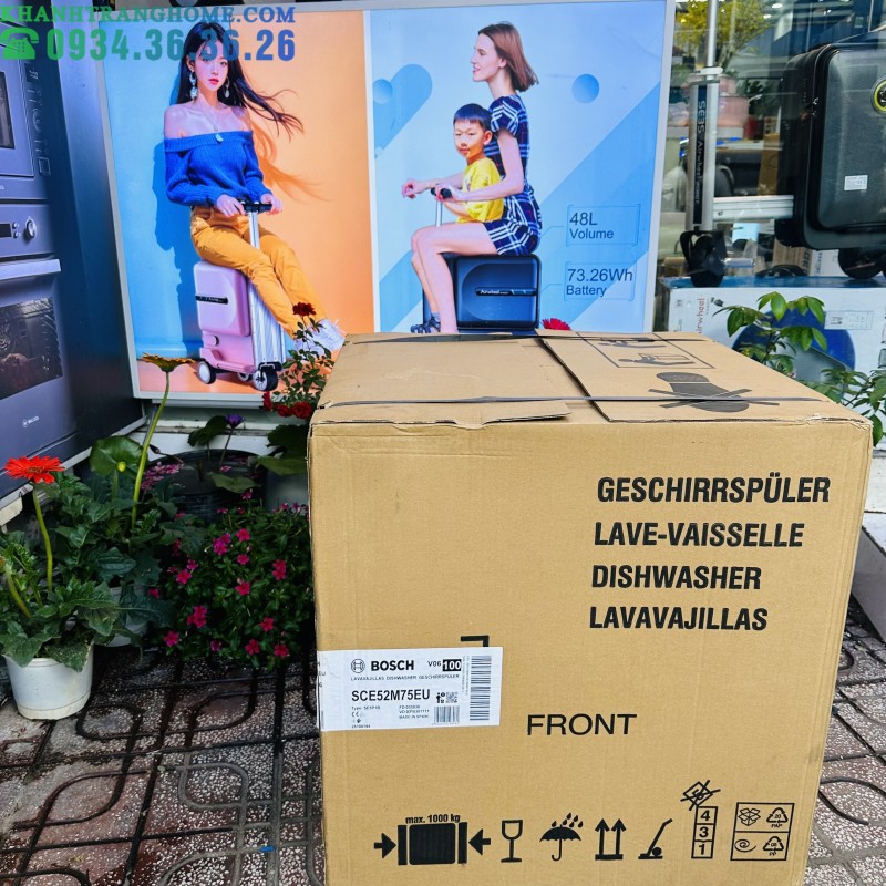 Máy rửa bát âm tủ BOSCH SCE52M75EU Serie 6 - 121