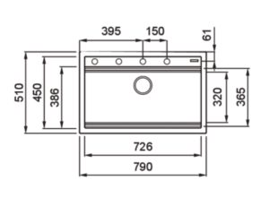 CHẬU RỬA BÁT KONOX TERRA 790S
