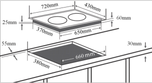 Bếp từ đôi CHEFS EH-DIH203 - 1 CHEFS EH-DIH203