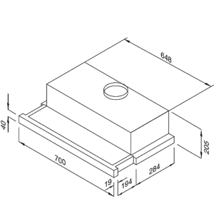 Máy hút khói khử mùi âm tủ Malloca MH 70BTC - 10 MÁY HÚT KHÓI KHỬ MÙI ÂM TỦ MALLOCA MH 70BTC