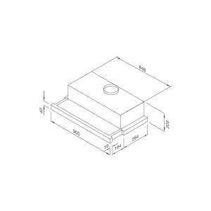 Máy hút khói khử mùi âm tủ Malloca MH 90BTC - 1 MÁY HÚT KHÓI KHỬ MÙI ÂM TỦ MALLOCA MH 90BTC