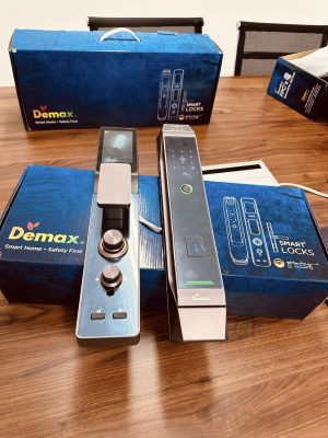 KHÓA NHẬN DIỆN KHUÔN MẶT DEMAX FACE ID SL968 CNC BROWN