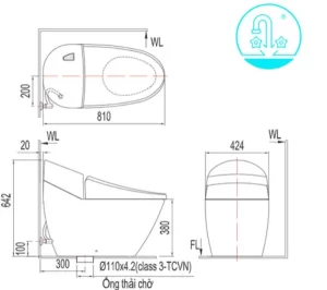 Bồn Cầu INAX AC-2700VN 1 Khối - 7 Bồn Cầu INAX AC-2700VN 1 Khối - 6