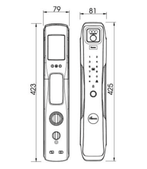 KHÓA NHẬN DIỆN KHUÔN MẶT DEMAX SL930 DG