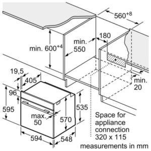 LÒ NƯỚNG ÂM BOSCH HBS534BB0B SERIE 4 - 34 LÒ NƯỚNG ÂM BOSCH HBS534BB0B SERIE 4 - 33