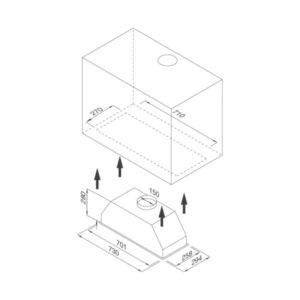 Máy Hút Mùi Âm Tủ Malloca Hidden K-730 - 3