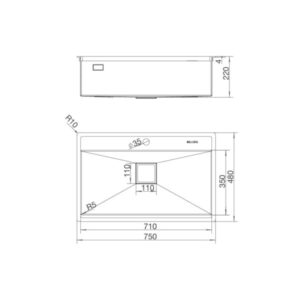 Chậu rửa Malloca MS 6302T - 7 Chậu rửa Malloca MS 6302T - 6
