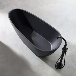 Bồn Tắm Đá MOWOEN MW003-Matt Black 1700mm - 7 Bồn Tắm Đá MOWOEN MW003-Matt Black 1700mm - 6