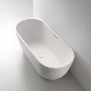 Bồn Tắm Đá MOWOEN MW002-Matt White 1700mm - 11