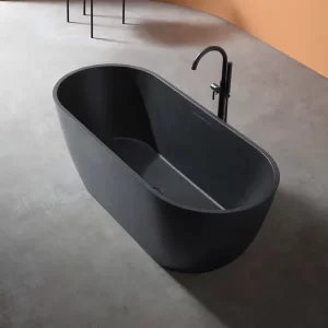 Bồn Tắm Đá MOWOEN MW002-Matt Black 1700mm - 6