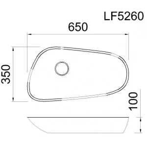 Lavabo CAESAR LF5260 Đặt Bàn - 6