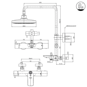 Sen Cây TOTO TBW01301AB Nóng Lạnh - 10 Sen Cây TOTO TBW01301AB Nóng Lạnh - 9