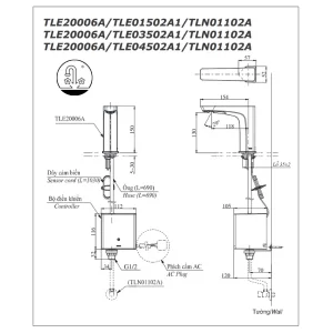 Vòi Lavabo TOTO TLE20006A Cảm Ứng Tự Động - 9