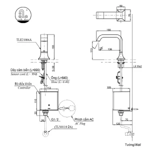 Vòi Lavabo TOTO TLE21006A Cảm Ứng Tự Động - 9