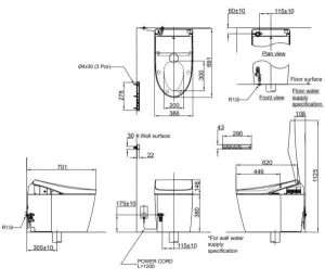 Bồn cầu điện tử TOTO CS989VT#NW1/TCF9768WZ#NW1/T53P100VR NEOREST RH (220V) - 8